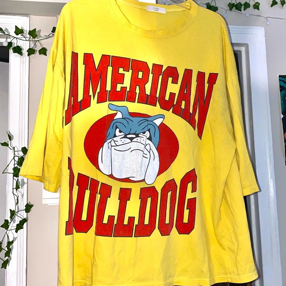 Large Yellow and Red Tee Shirt